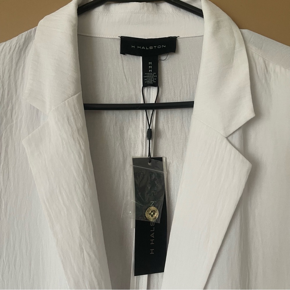 Halston Heritage Classic White Blazer - Picture 3 of 8